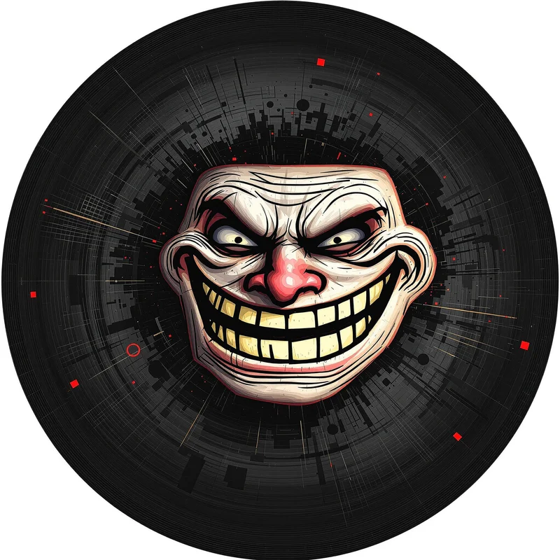 Troll PFP with meme humor composition