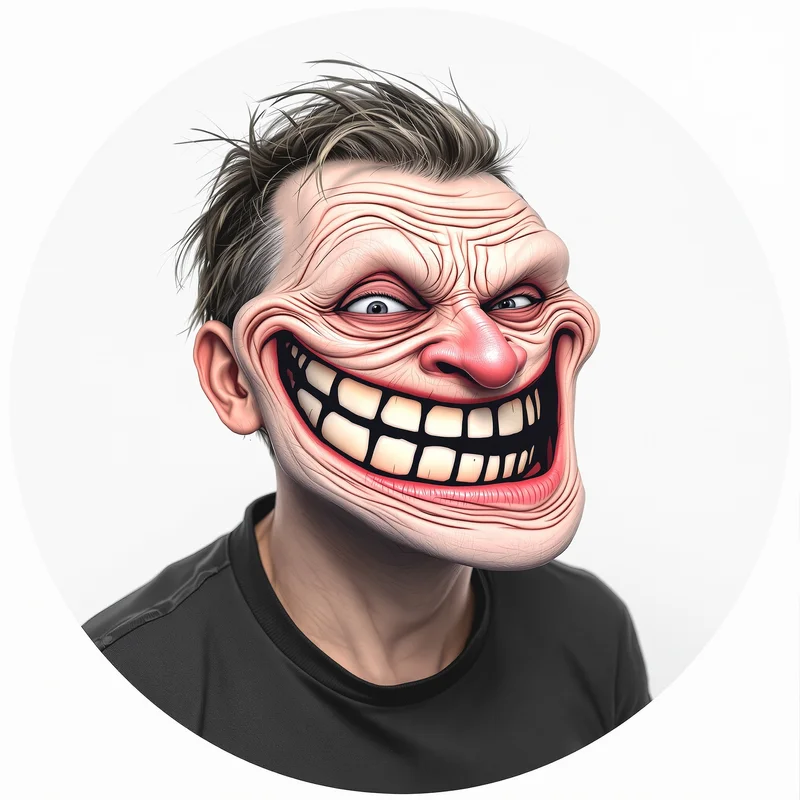 Troll PFP avatar with mischievous identity