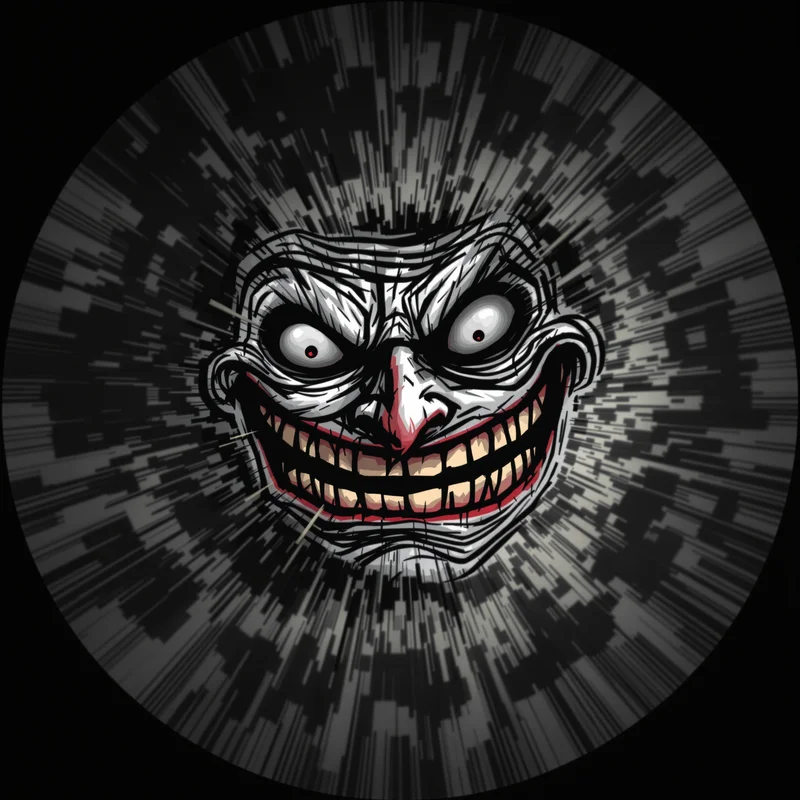 Troll PFP with meme humor composition