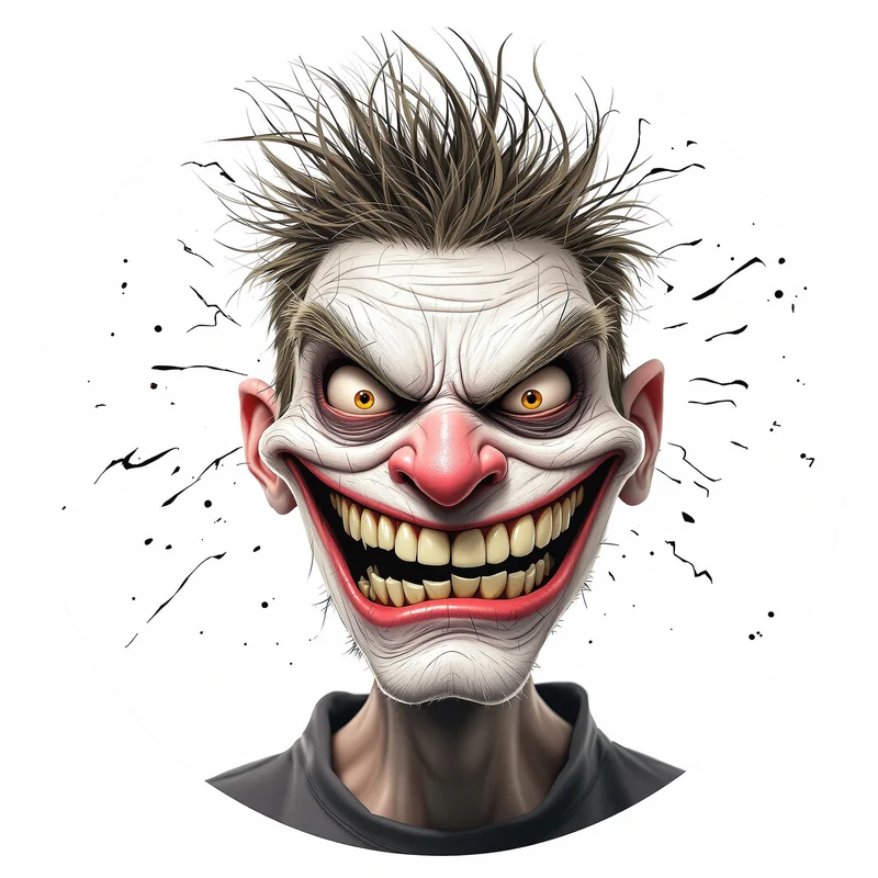 Troll avatar portrait with ironic expression