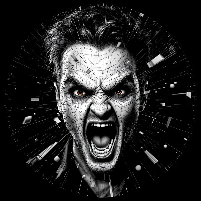 Troll avatar portrait with ironic expression