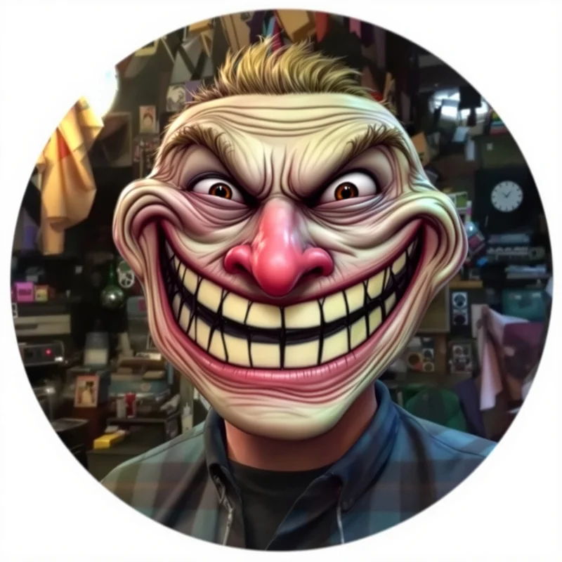 Troll PFP avatar with mischievous identity