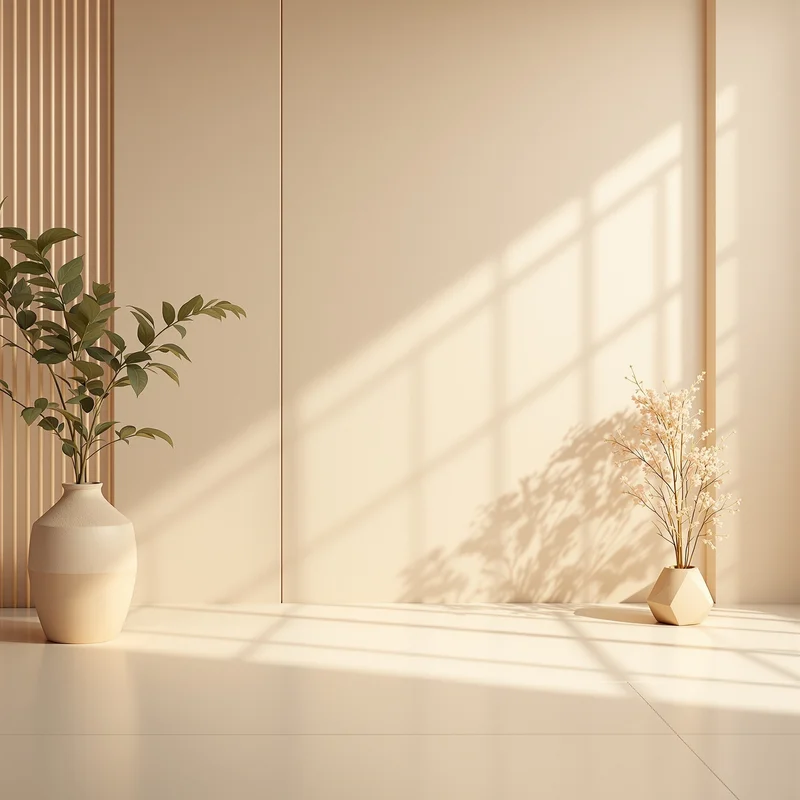 Calm luxury beige virtual background