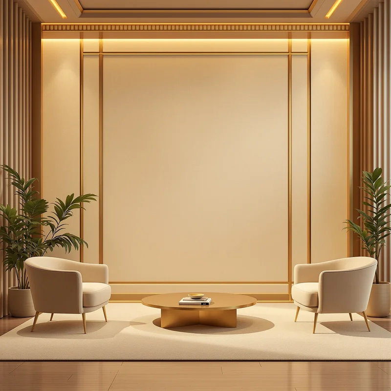 Gentle warm beige virtual background