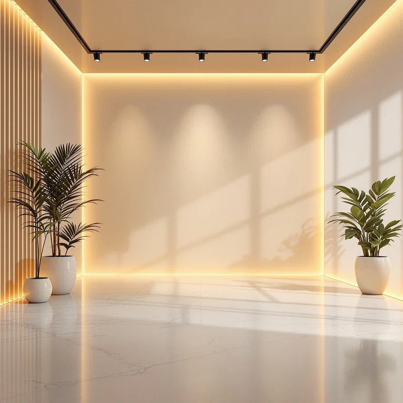 Luminous neutral virtual background