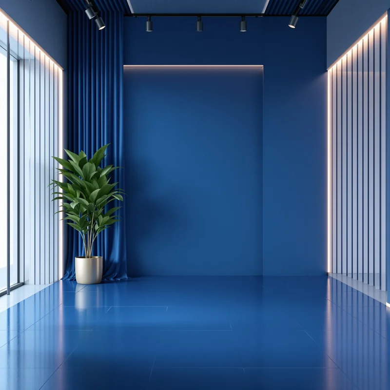 Luxury blue virtual background