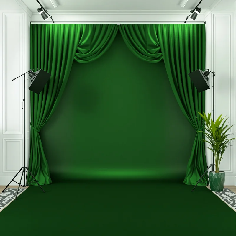 Royal green virtual background