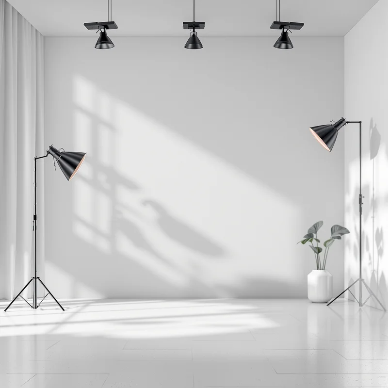 Soft light gray virtual background