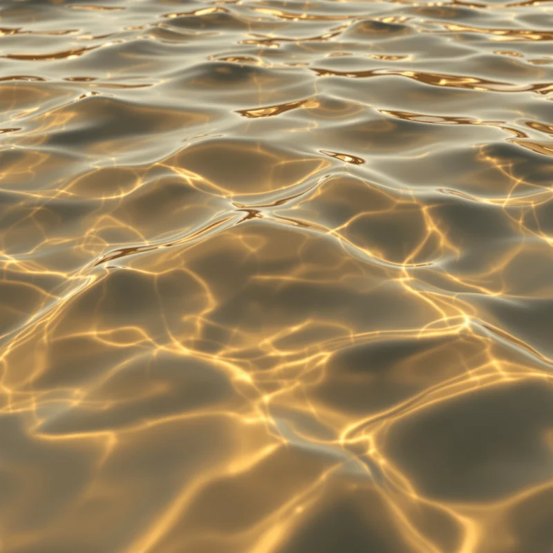 Golden clear water background