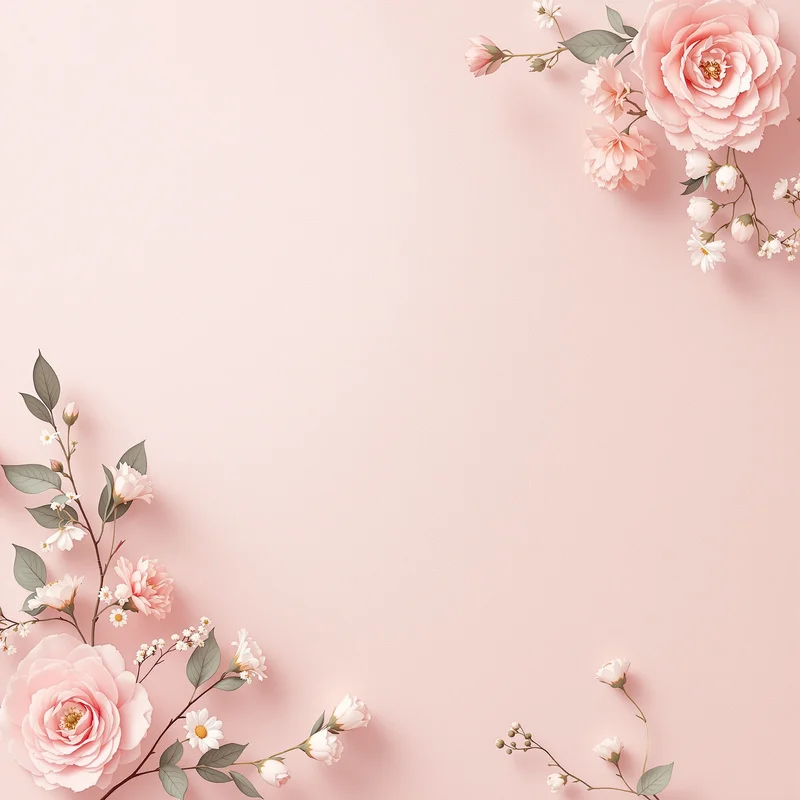 Calm blush wedding card background