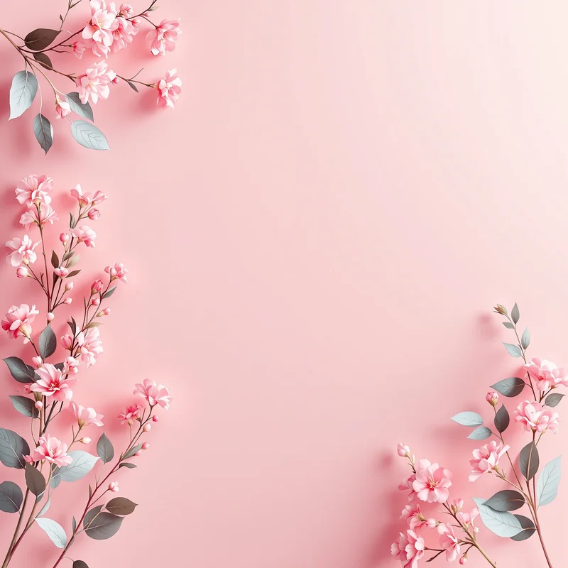 Calm pink wedding card background
