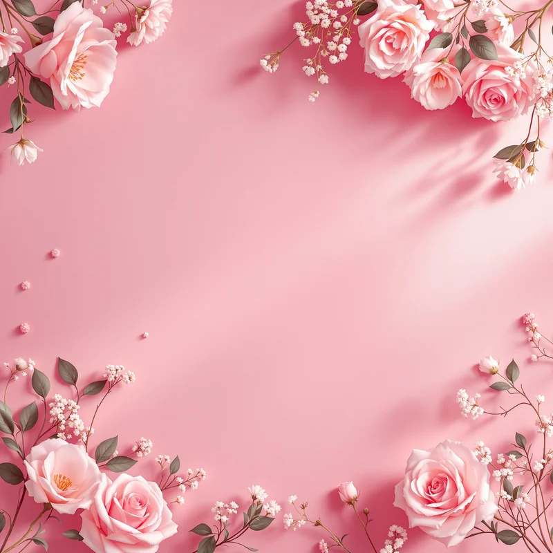 Deep romantic pink wedding card background