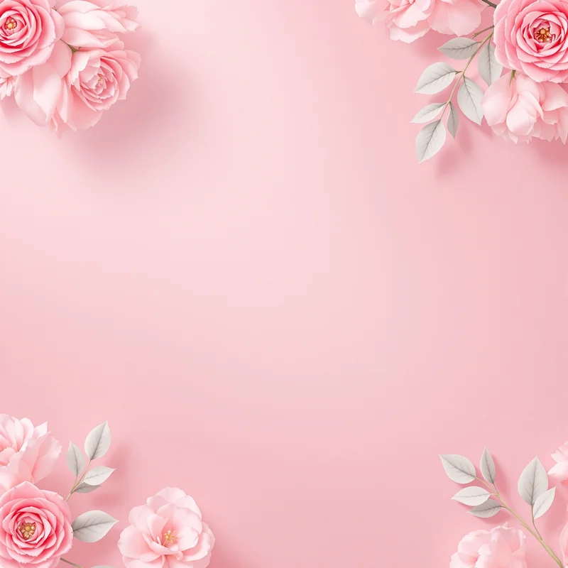 Fresh blush wedding card background