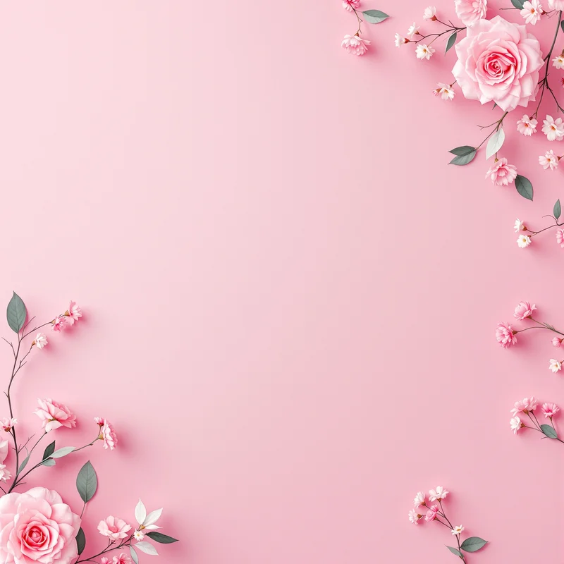 Fresh soft pink wedding card background