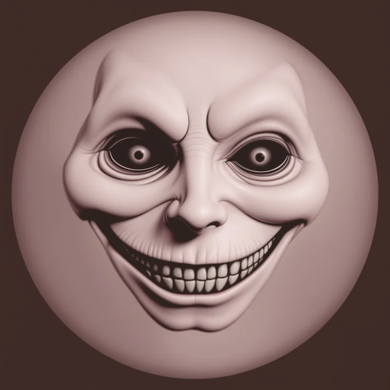 Weird avatar portrait with strange tone