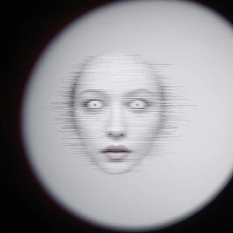 Weird avatar portrait with strange tone