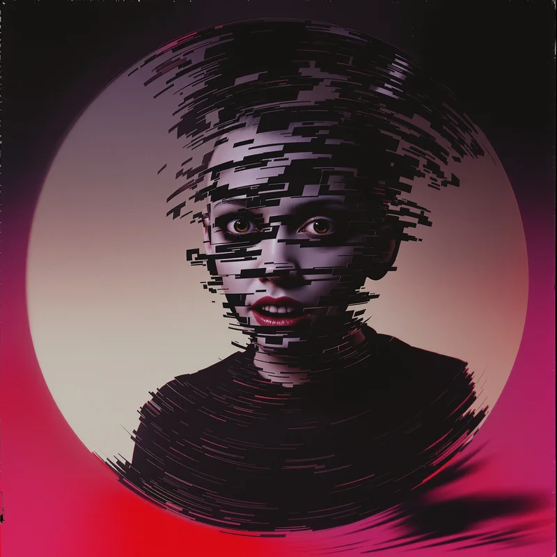 Weird avatar portrait with strange tone