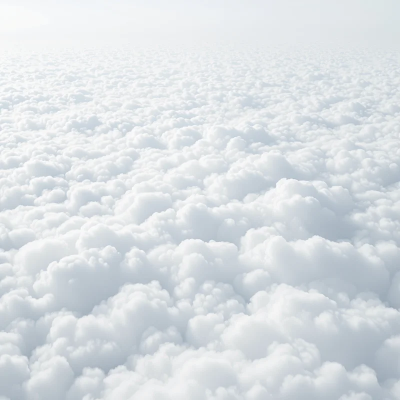 Cloud Sea White Background