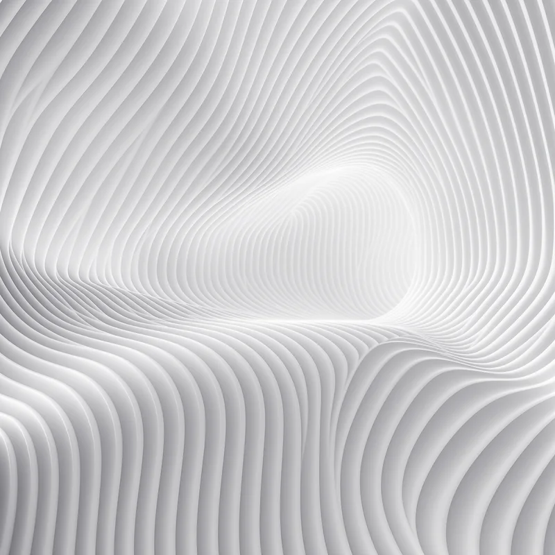 Curved Ribs White Background