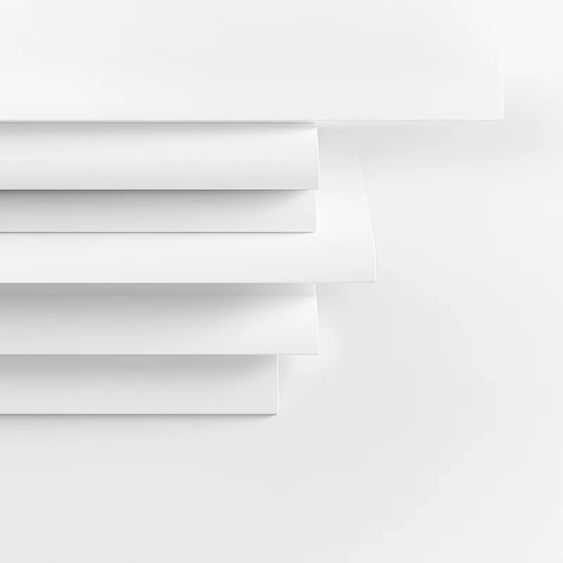 Cut Paper Layers White Background