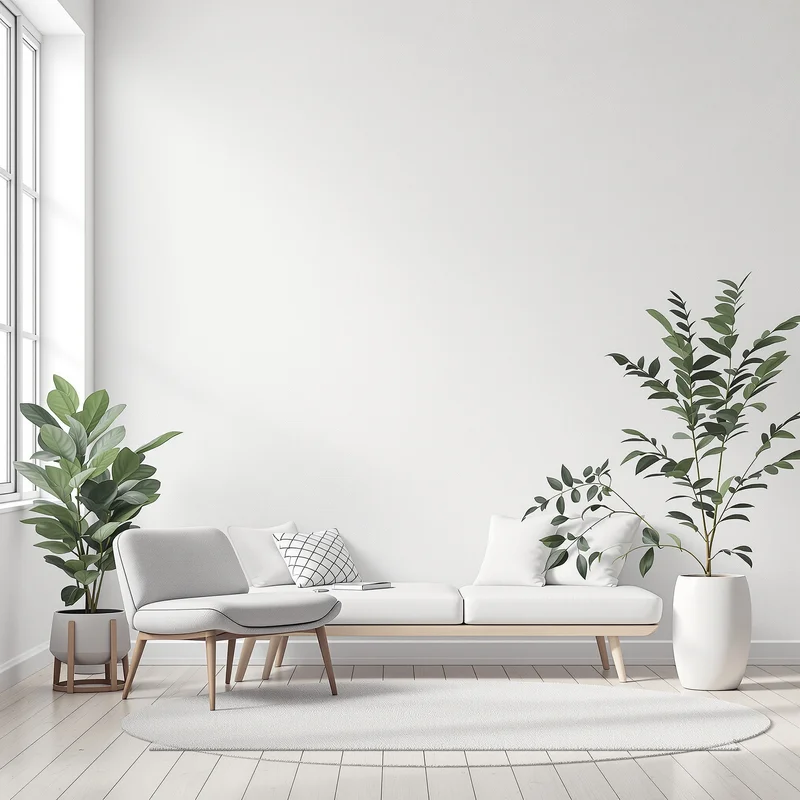 Plaster Wall White Background
