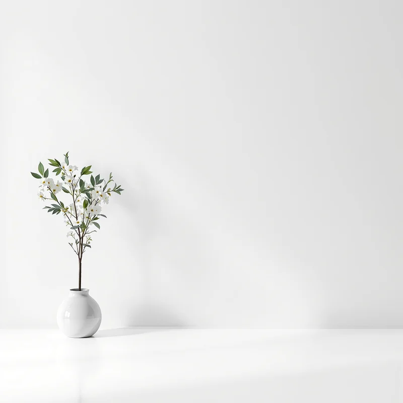 quiet white background