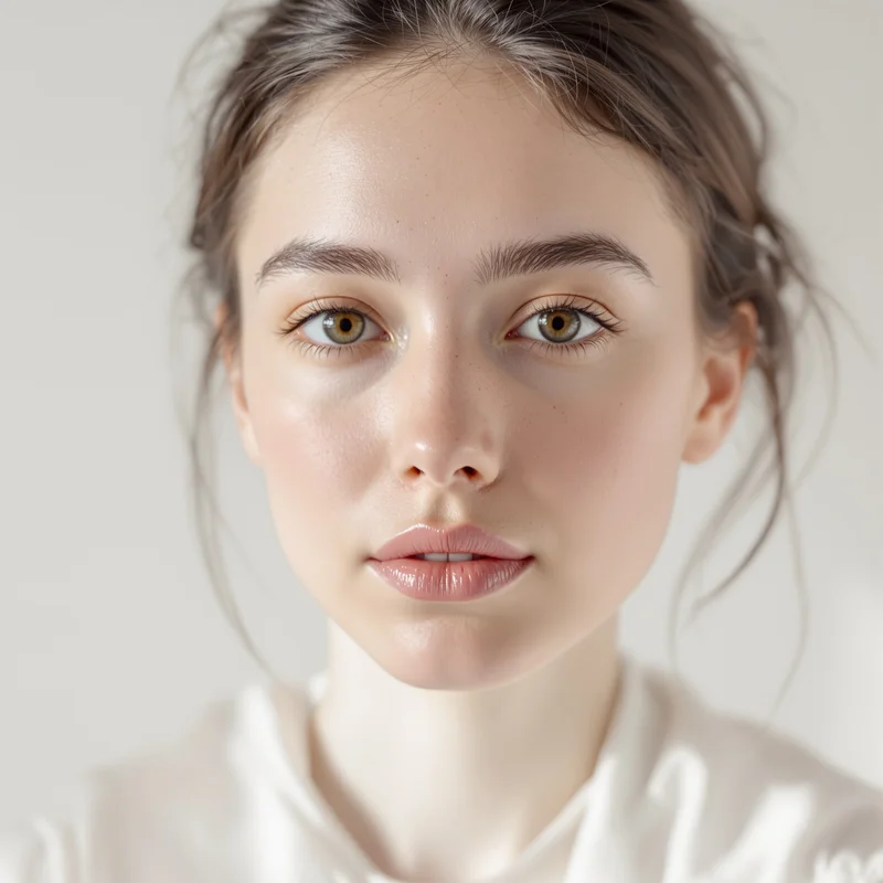 White avatar profile image with minimal composition and clarity