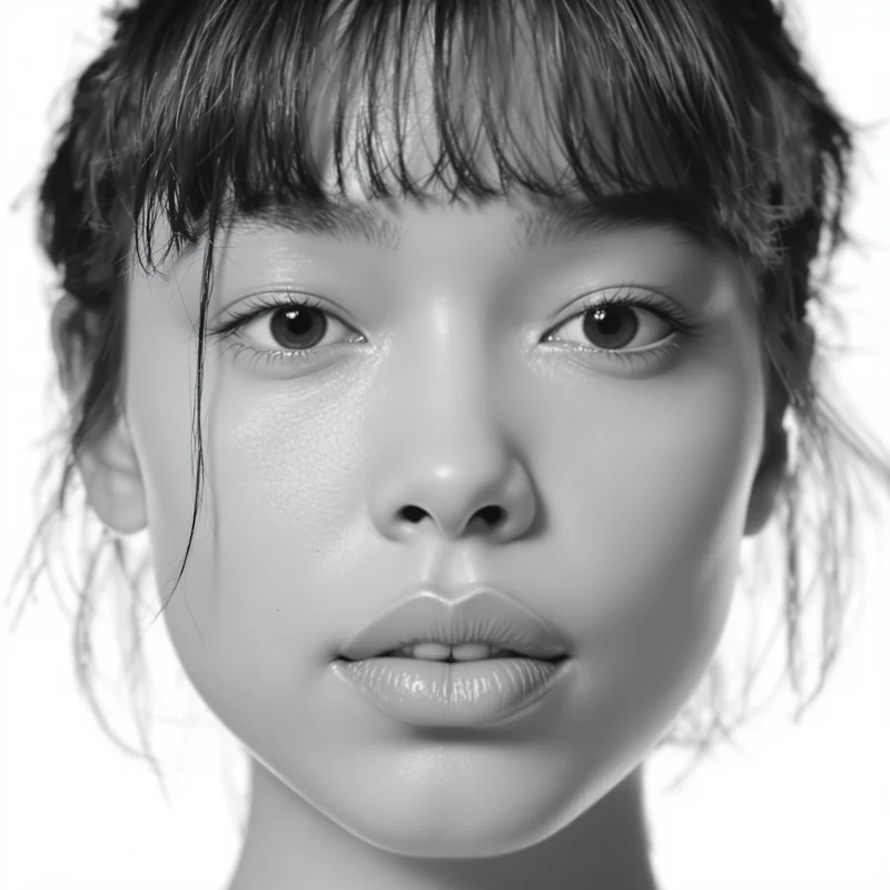 White PFP with light tones and identity focus