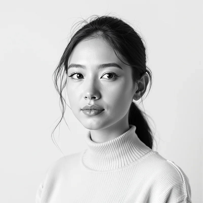 White profile image optimized for clarity and visibility