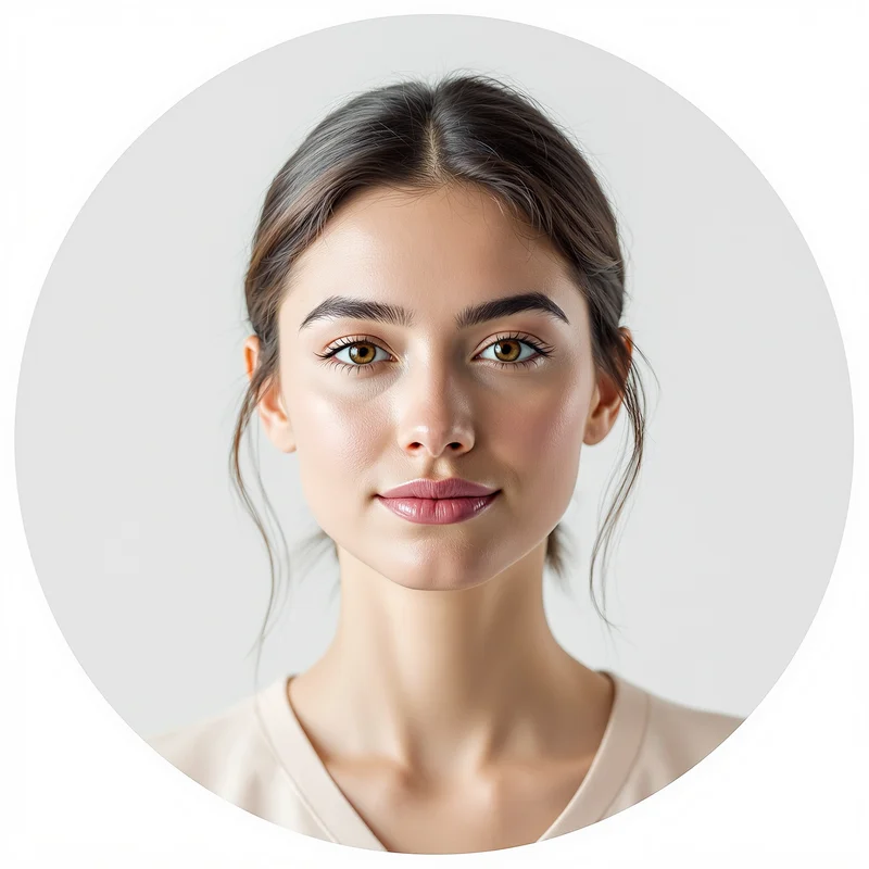 White profile image optimized for clarity and visibility