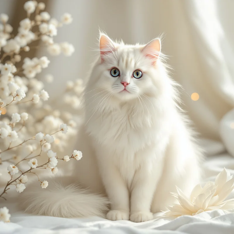 Cat White PFP.