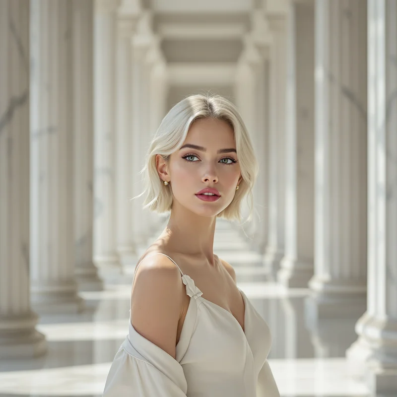 Elegant White PFP.