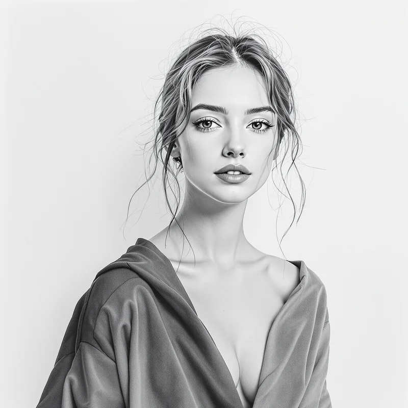 Pencil Sketch White PFP.