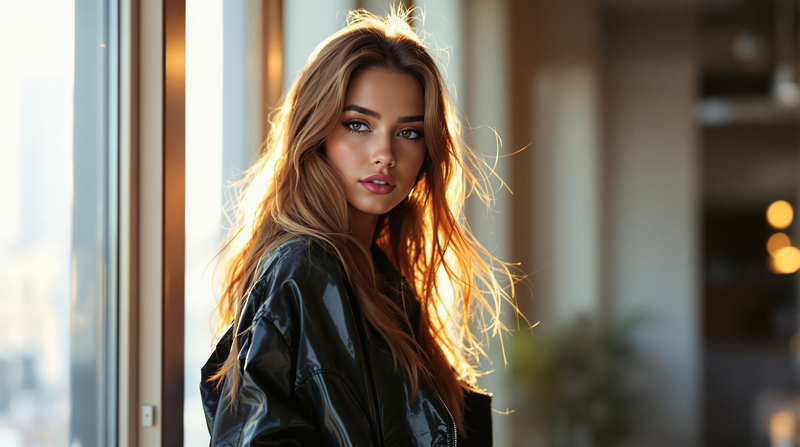 Photorealistic brushed black metal texture black background