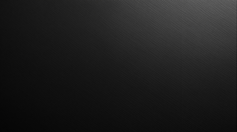 Photorealistic brushed black metal texture black background