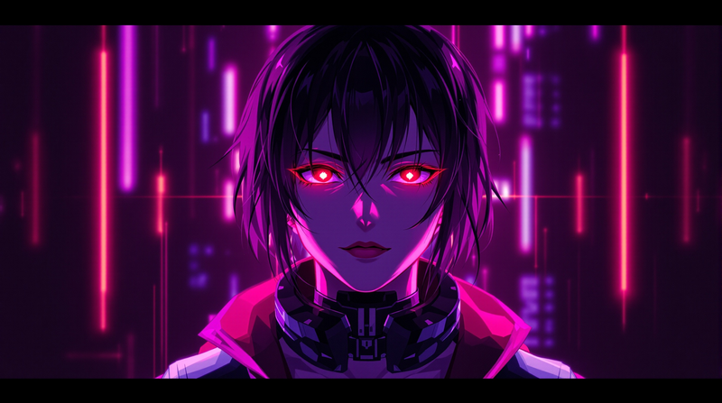 cyberpunk anime avatar portrait profile picture