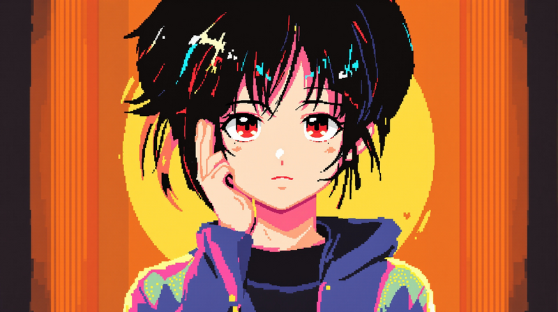 pixel anime avatar portrait profile picture