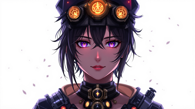 steampunk anime avatar portrait profile picture
