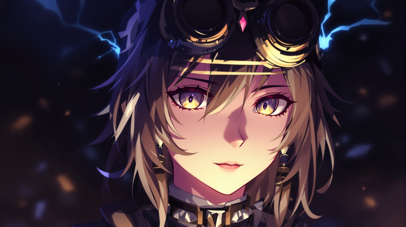 steampunk anime avatar portrait profile picture