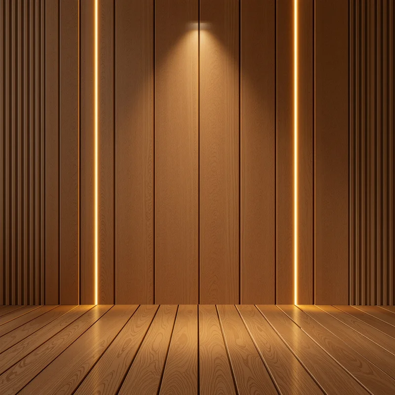 Luminous wood background
