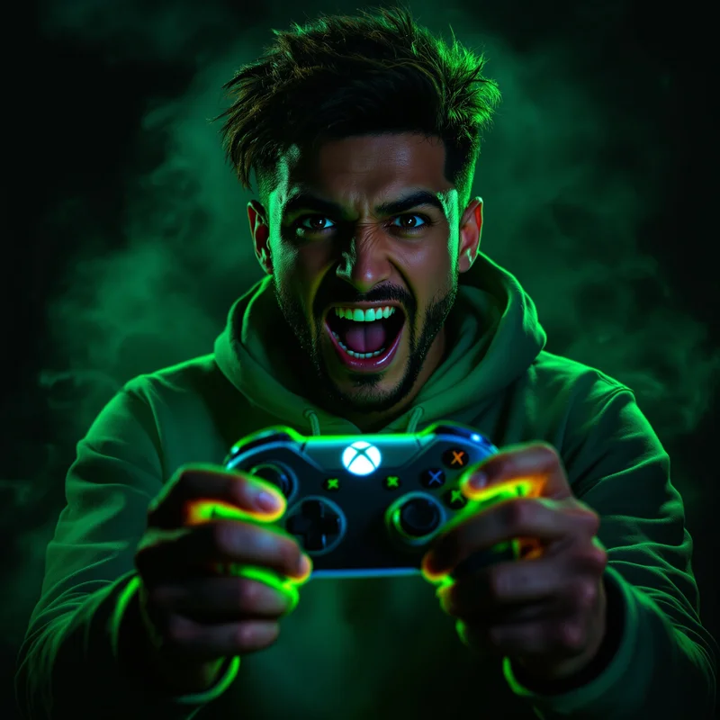 Xbox controller glow avatar.