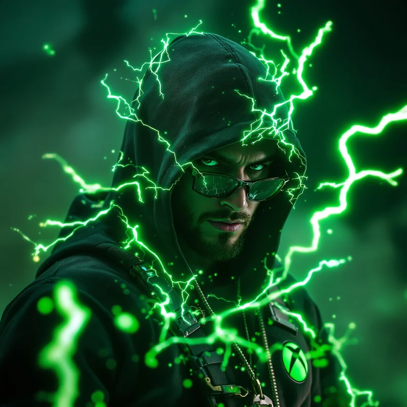 Xbox green lightning avatar.