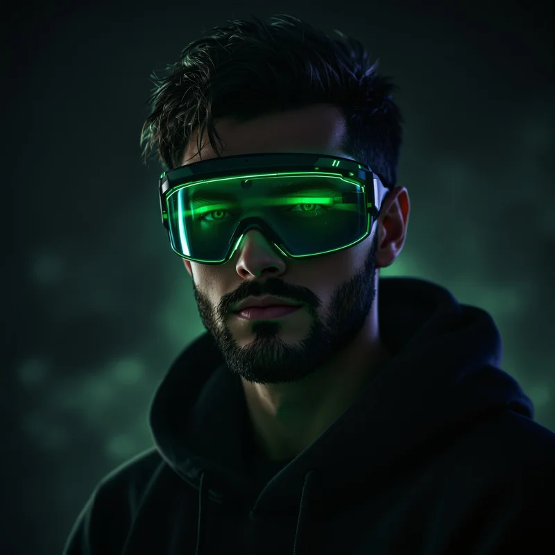 Xbox green visor avatar.