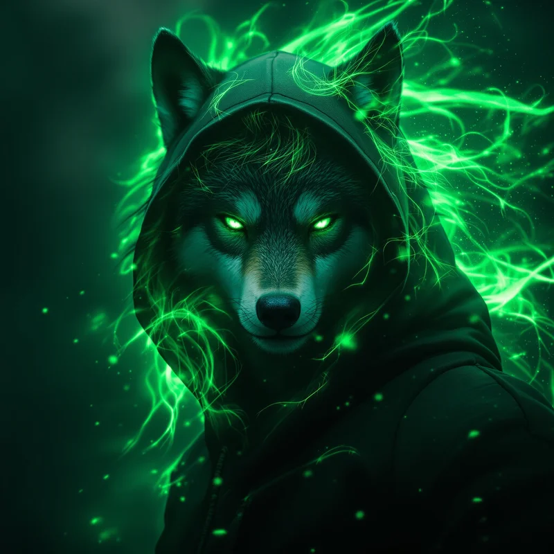 Xbox green wolf avatar.