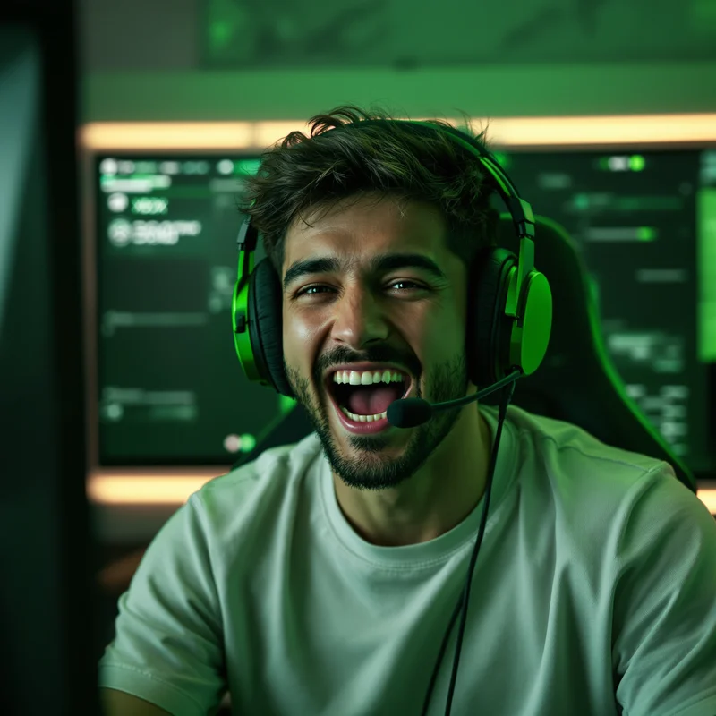 Xbox headset gamer avatar.