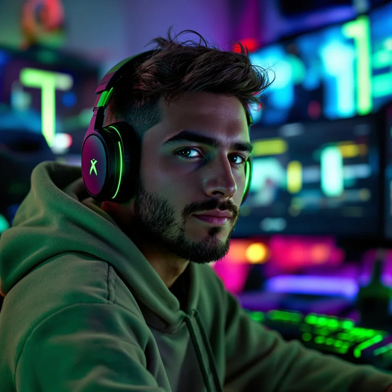 Xbox RGB gaming room avatar.