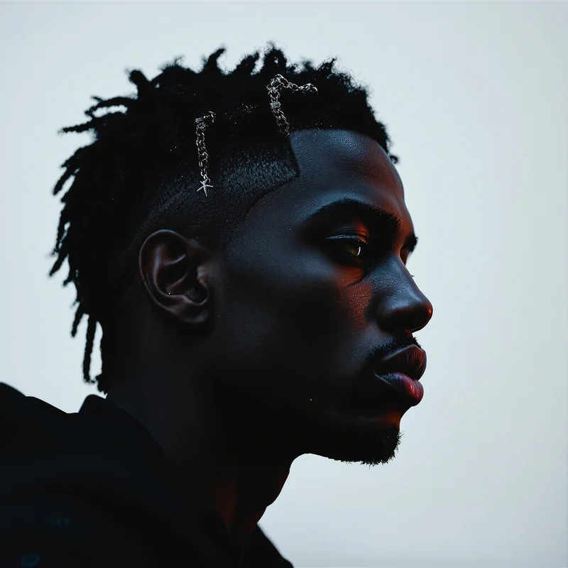 XXXTentacion avatar image with rebellious sadness and compact profile readability