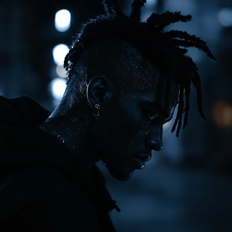 XXXTentacion avatar image with rebellious sadness and compact profile readability