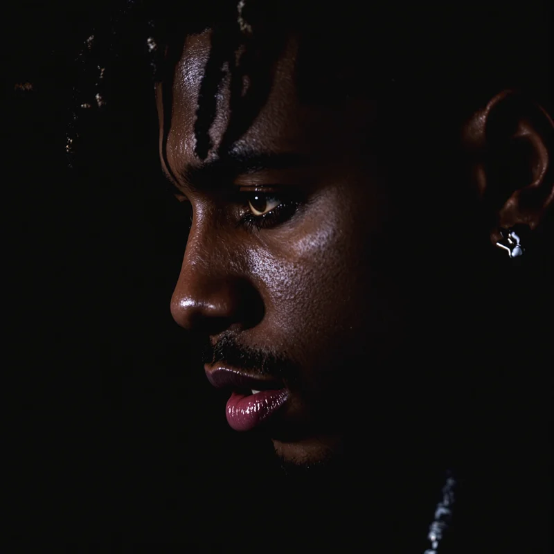 XXXTentacion PFP icon with shadow-heavy mood and memorable digital identity expression