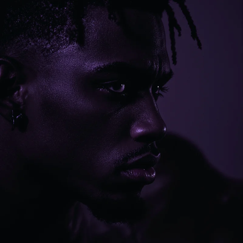 XXXTentacion profile image with cold stare, emotional depth, and strong social identity signal